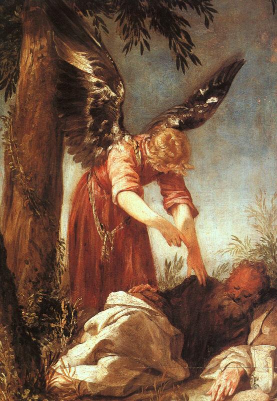 ESCALANTE, Juan Antonio Frias y An Angel Awakens the Prophet Elijah dfg